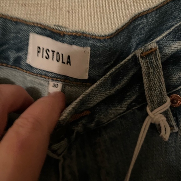 Pistola Presley High Rise Relaxed Roller Jeans Size 30 - Picture 3 of 8